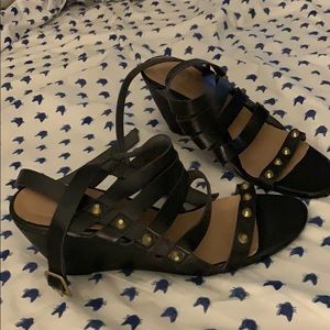 Free people strappy sandal mini wedge